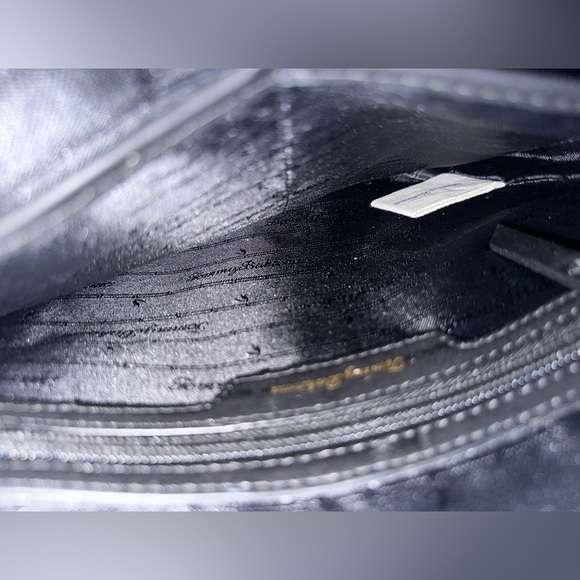 Tommy Bahama EL Roble Distressed Black Leather Studded Slim Crossbody 10x10x1.25 - Picture 10 of 11